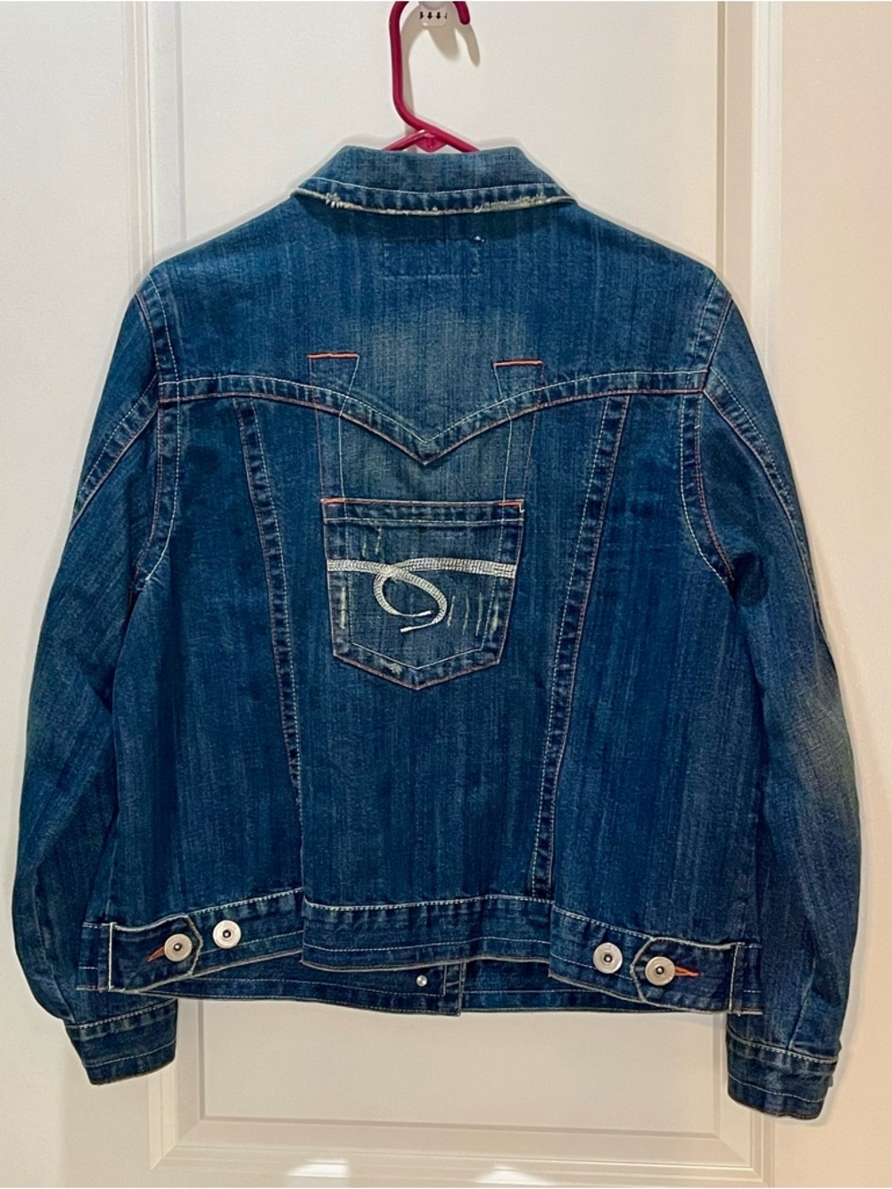 Mwah Embroidered Jean Jacket Size 18/20W - Picture 2 of 9